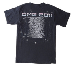 Usher OMG 2011 Hanes S Tour Tee T-Shirt Two-Sided All-Over Print VTG Singer Band