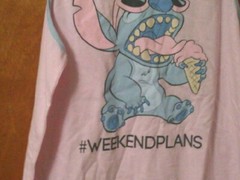 NWT Mens Disney Stitch Weekend Plans Tank Top–Sz XL-Cotton Blend