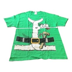 Fruit of the Loom Elf In Training Size Med T Shirt Cotton Green NWT Christmas
