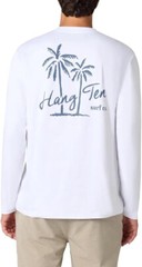 Hang Ten Mens Long Sleeve Sun Tee White M