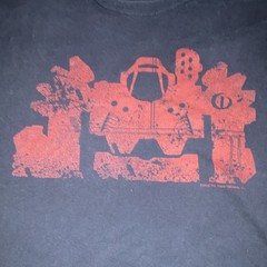 Gildan Ultra Cotton Men’s XL Black Cotton Iron Man Graphic Crew Neck Tee