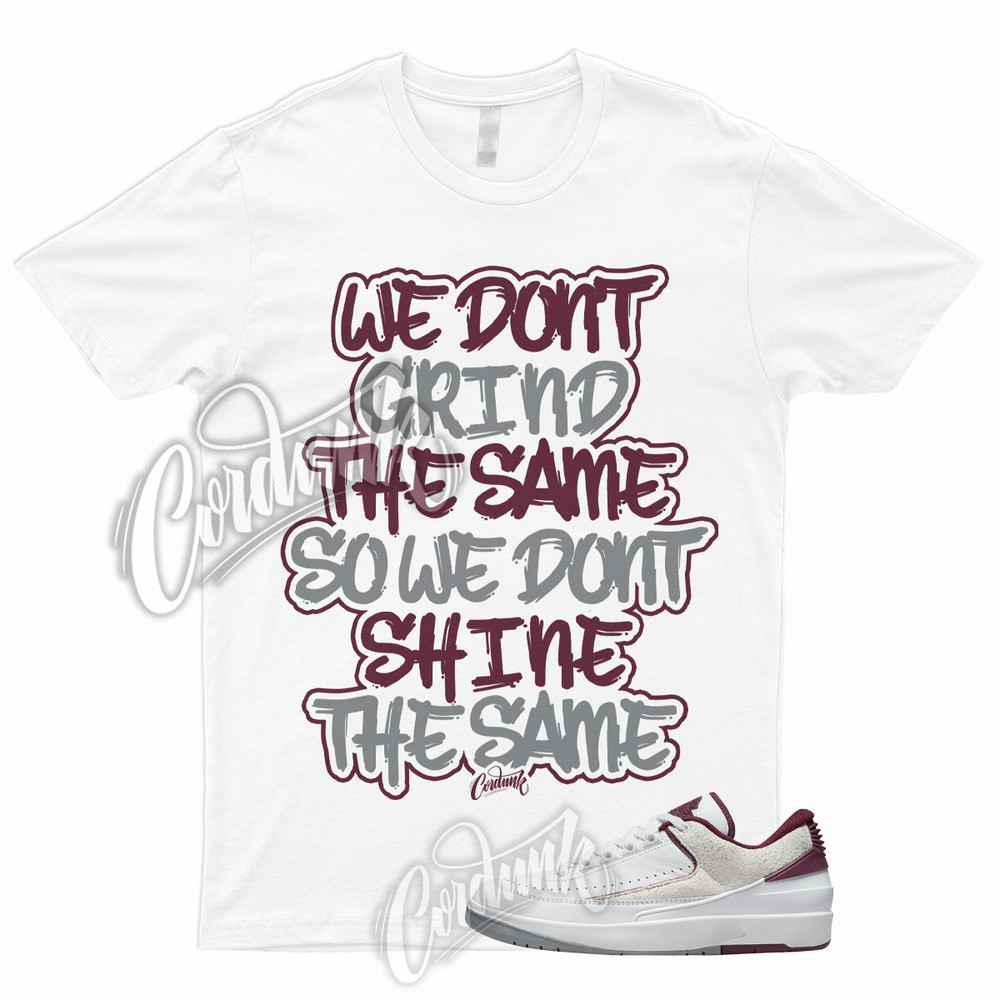 GRIND T Shirt to 2 Low Cherrywood Red Light Steel Grey Bordeaux Maroon Dunk 1