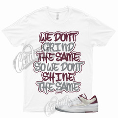 GRIND T Shirt to 2 Low Cherrywood Red Light Steel Grey Bordeaux Maroon Dunk 1