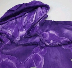 Vintage 90s Palm Beach Florida Purple Tie Dye Hoodie T Shirt USA Made Too Cool