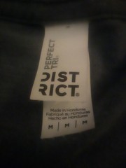 District Perfect Tri Sz.M Grey Long Sleeve V Neck Shirt