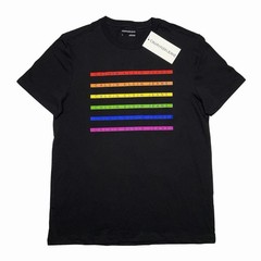 Calvin Klein Jeans Men’s Rainbow Logo Graphic T-Shirt M Regular Crew Neck