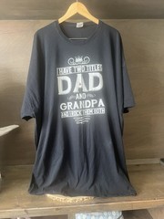 I Have Two Titles Dad And Grandpa Funny Father’s Day T-Shirt SIZE 6XL SHORT SLV