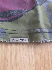 Valabasas Vintage Graphic Print Distressed Hem Men’s T-Shirt XL Green Black Pink