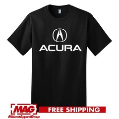 ACURA BLACK T-SHIRT Logo Integra Nsx Type R Shirt Tee Automotive Jdm Motor Rsx