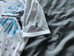 Jordan Air Jordan kids L White Cotton Crew Neck Short Sleeve Graphic Logo Tee