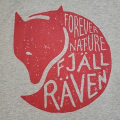 Fjallraven Size Large Gray Forever Nature Logo Short Sleeve Crew Neck T-Shirt