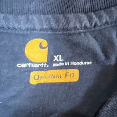 Carhartt Dearborn Henley T Shirt Men XL Cotton Loose Long Sleeve Rib Knit Collar