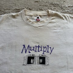 Vintage 90s Tech promo Be Fruitful Multiply Request Television TV Mens XL USA