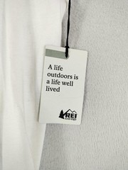 REI Co-op Shirt Mens Large White Retro Opt Outside Graphic Long Sleeve Tagless