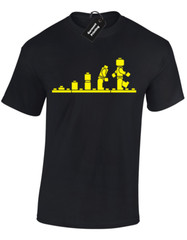 Bricks Evolution Boys Funny Retro Design Meme Unisex T-Shirt