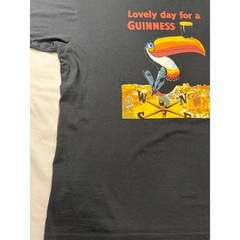 Guinness Mens Black Toucan Graphic T-Shirt Lovely Day For A Guinness Relaxed L