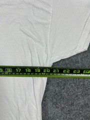 Set Of 5 Fruit Of The Loom T Shirt Men Large White Cotton Straight Hem Crew Neck