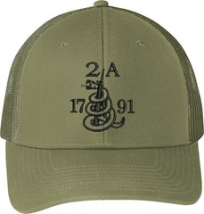 Gun 2A 1791 2nd Amendment Gift New Embroidered One Size Fits All Baseball Hats