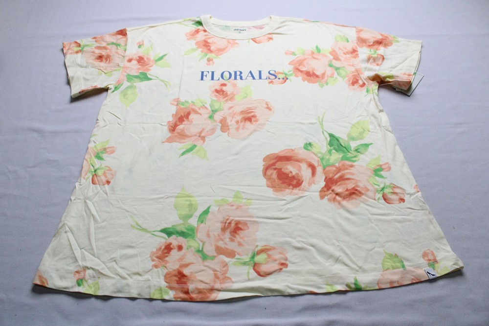 Old Navy X The Devil Wear Prada Unisex Adult’s Graphic Tee EJ3 Multifloral NWT