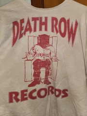 Death Row Records Long Sleeve Tee Mens XL Red Graphic Print Hip Hop 90s Y2K