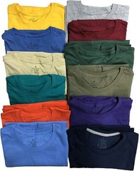SOCKS’NBULK Mens Cotton Crew Neck Short Sleeve T-Shirts Mix Colors Bulk Pack