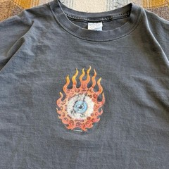 Vintage Y2K Pit Bull Leather Company Thrashed T-Shirt Size XL Faded Double Sided