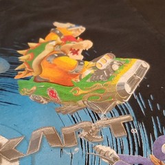 Vintage 2008 Nintendo Mario Kart Wii Graphic TShirt Excellent 16×21 Youth Small