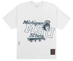 Cactus Jack by Travis Scott & Mitchell & Ness T-Shirt Michigan State
