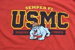 TSI Sportswear Mens Semper Fi Marines USMC Marine Corps Bulldog Shirt New S-XL