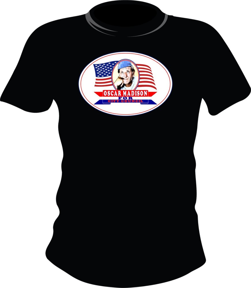Odd Couple Oscar Madison November For City Council Tribute Parody Shirts