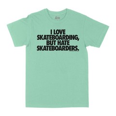 NEW Skate Mental T-shirt Love Hate Skateboard Size XL Ash White Retail $32 NEW