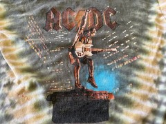 Vintage AC DC Rock Concert Shirt Size Medium