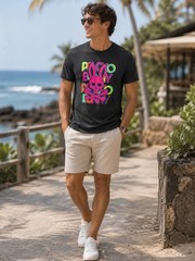 Psycho Bunny Black Pima Cotton Crew Neck T-Shirt