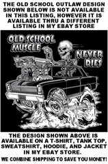 FAMOUS VINTAGE BIG JOHN MAZMANIAN WILLYS GASSER DRAG RACE SKULL CAR T-SHIRT AB6