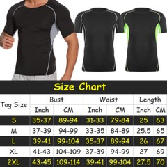 Mens Compression Athletic Fitness Shirt Base Layer Tops Tight Dry Sports Gym Tee