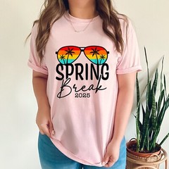 Aesthetic 2025 Spring Break Friends Family Tee Men Women T-Shirt