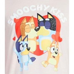 Bluey Smoochy Kiss Pink T-Shirt Men’s Large Shirt Bingo Bandit Chilli Heeler