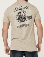 NWT El Gallo Men’s Brad Paisley Moon Shine Spirit T-shirt TAN XL