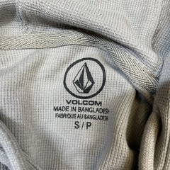 Volcom Shirt Men’s Small Gray L/S Nunez Colorblocked Thermal Hooded Tee NEW