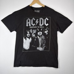 AC/DC Highway To Hell Black Size XL T-Shirt Metal Band Music Rock