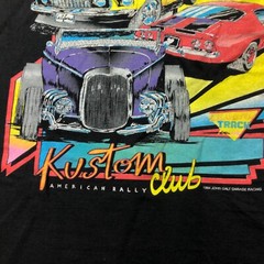 John Galt Shirt Large Thunder Kustom Club Cars Short Sleeve Brandy Melville a1