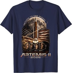 Artemis II Rocket Launch Space Exploration Back to the Moon T-Shirt