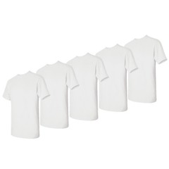 Gildan Heavy Cotton XL T-Shirt Unisex Plain Short Sleeves 5-Pack Tees Bulk Lot