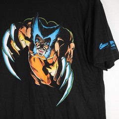 Vtg 2001 Graphitti Wolverine Shirt Sz L Marvel Comics Hanes Heavyweight X-MEN