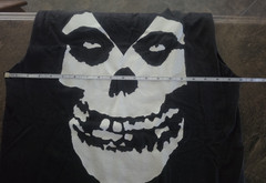 VTG Y2K DIY Misfits Cutt Off Shirt: Crust Punk Metal MOTO Thrashed Goth