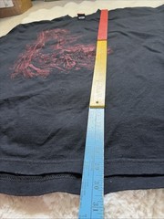 2009 XL Hot Leather 100% Cotton Oversized Skeleton Grunge Biker Shirt