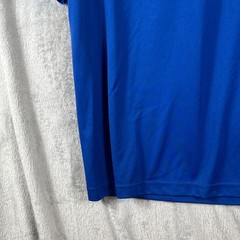 Adidas Mens ClimaCool Blue White Striped Soccer Athletic Shirt XL