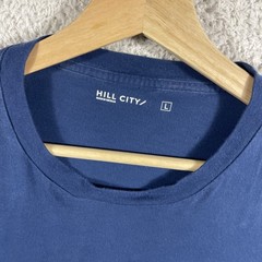 Hill City T Shirt Mens Large Blue Supima Cotton Gym Running San Francisco Casual
