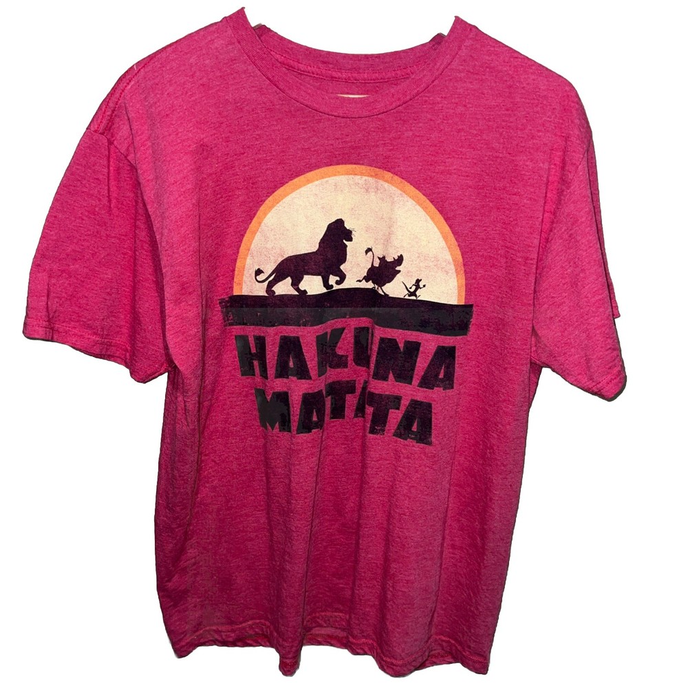 The Lion King Hakuna Matata Sunset T-Shirt Adult Sz Large