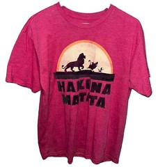 The Lion King Hakuna Matata Sunset T-Shirt Adult Sz Large